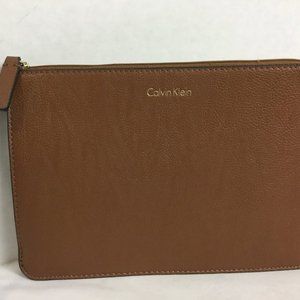 Calvin Klein Brown Leather Clutch insert